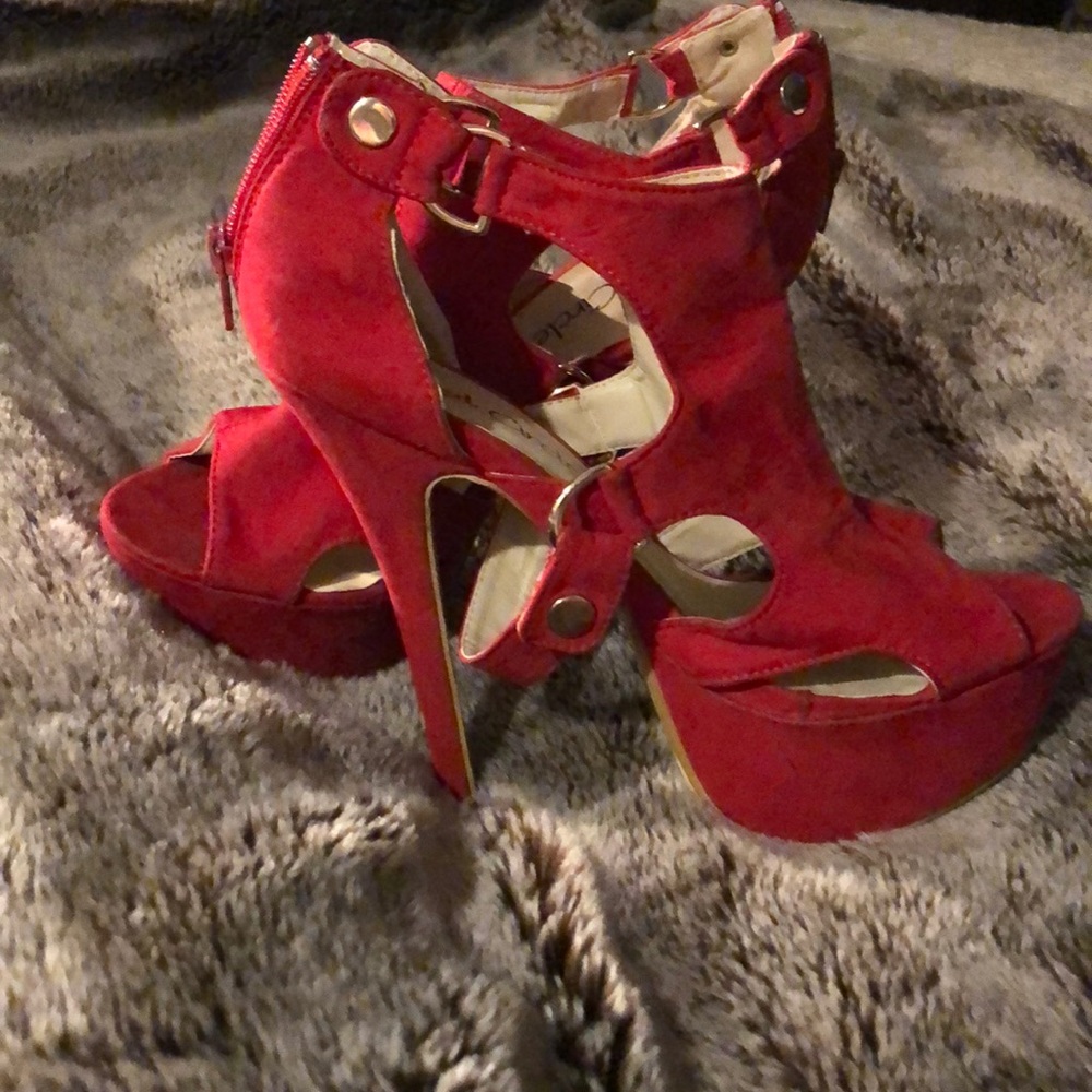 6” Red High Heels